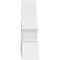 Ekena Millwork Richland Architectural Grade PVC Gable Bracket, 36"W x 15"H x 4"D x 4"F, 10/12 Pitch GBP036X15X0404RIC00 - alternate 3